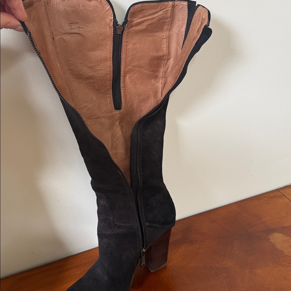 Donald J Pliner dark chocolate suede Knee-High Women's Boots - Picture 5 of 9